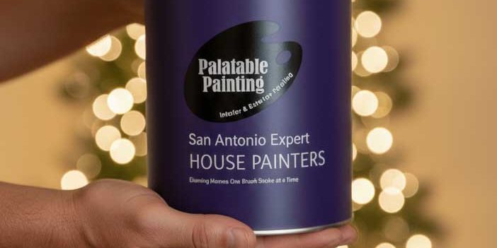 Palatable Painting can at Christmas.